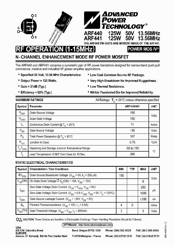 ARF441_1212949.PDF Datasheet