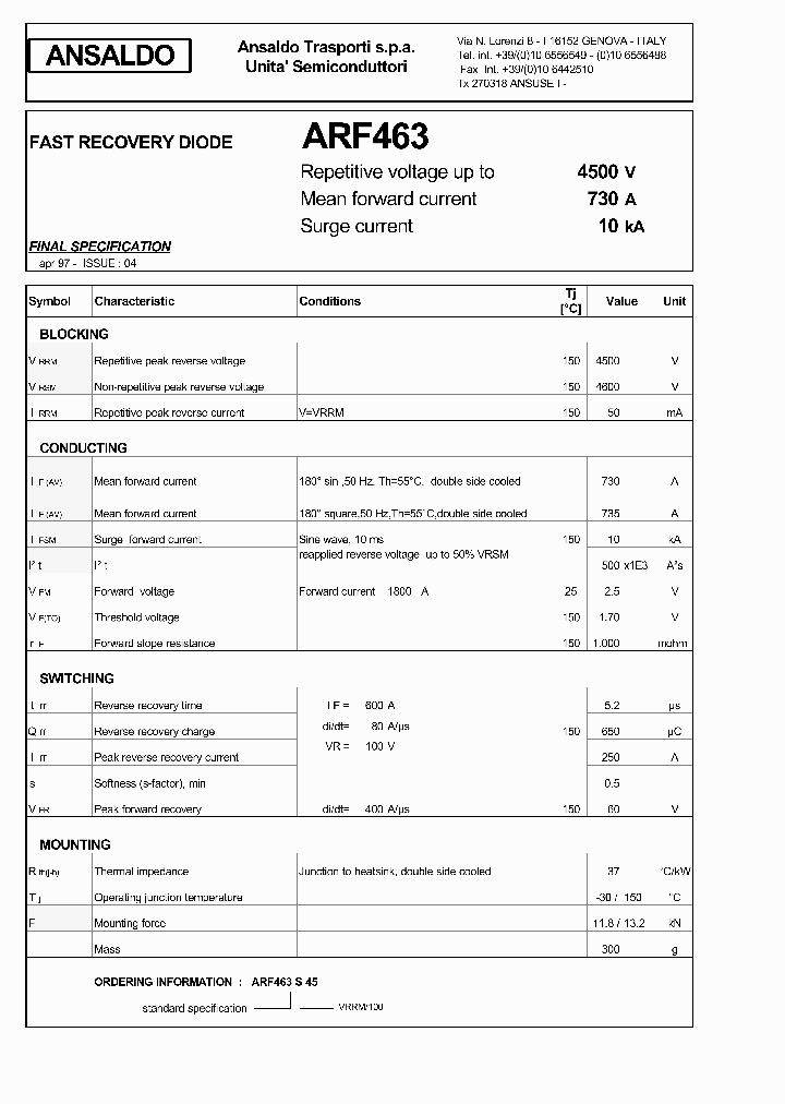 ARF463S45_1212963.PDF Datasheet