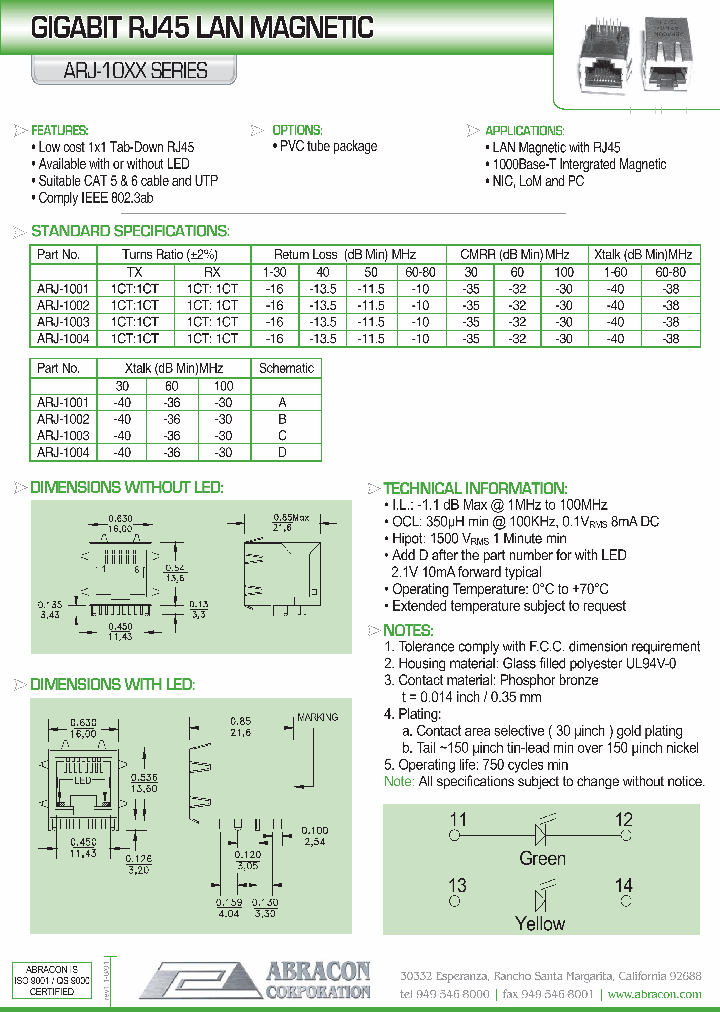 ARJ-10XX_1212986.PDF Datasheet