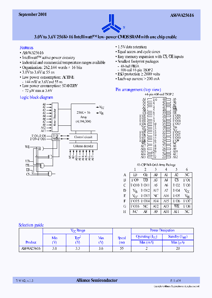AS6WA25616-TI_860463.PDF Datasheet