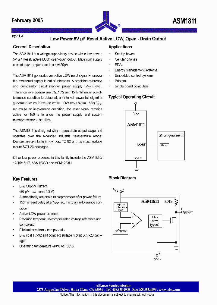 ASM1811R-5FT_1213433.PDF Datasheet