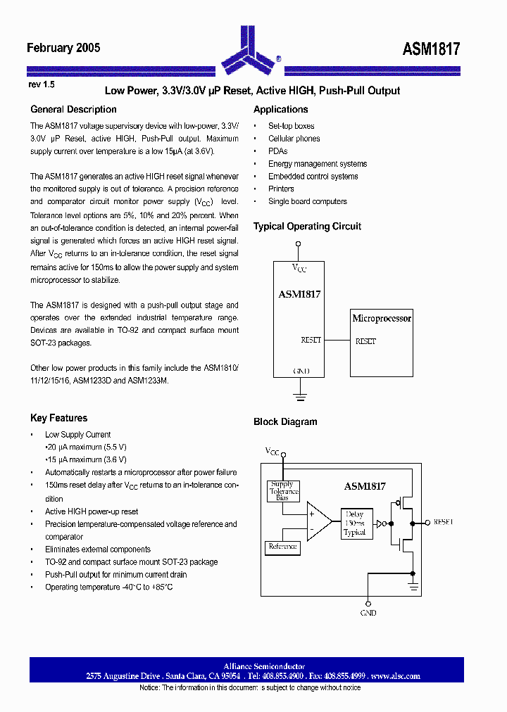 ASM1817R-5FT_1213437.PDF Datasheet