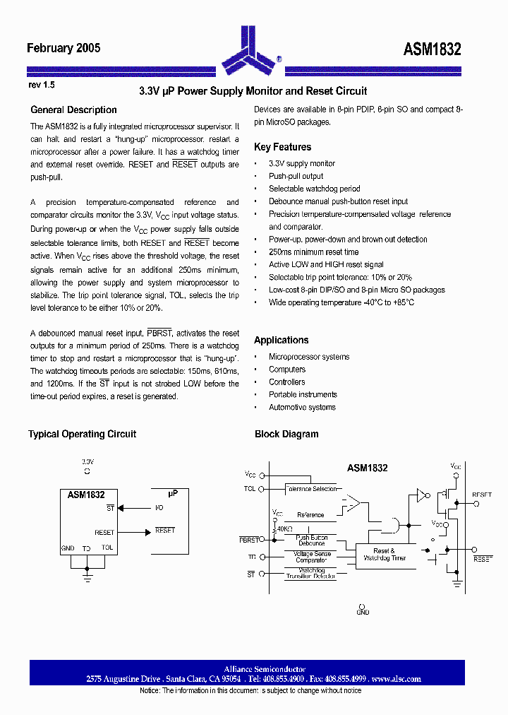 ASM1832UF_1213438.PDF Datasheet