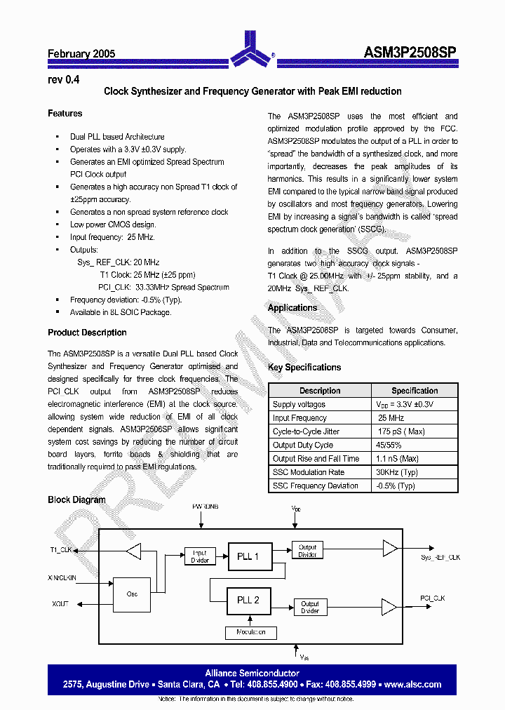 ASM3P2508SPF-08ST_1213477.PDF Datasheet