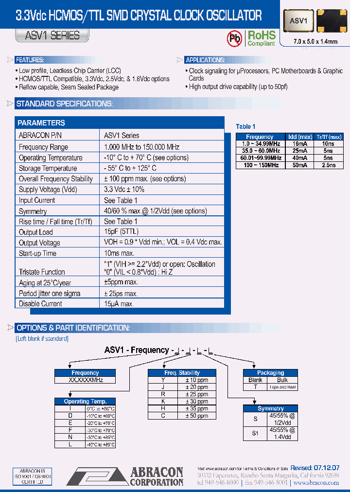 ASV1_1213586.PDF Datasheet