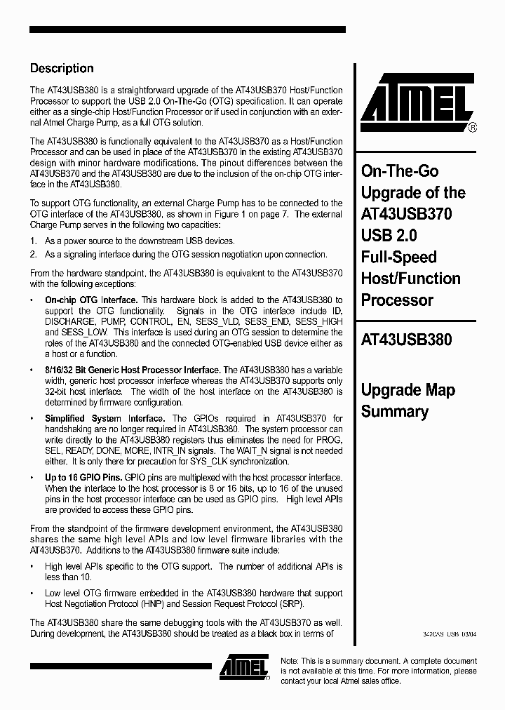 AT43USB380_1213934.PDF Datasheet