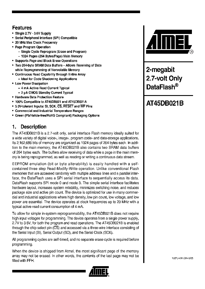 AT45DB021B05_1213952.PDF Datasheet