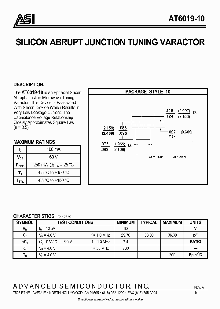 AT6019-10_1214072.PDF Datasheet