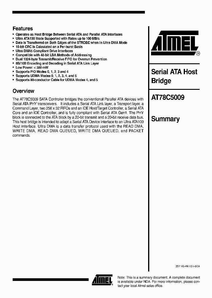 AT78C5009_1171169.PDF Datasheet