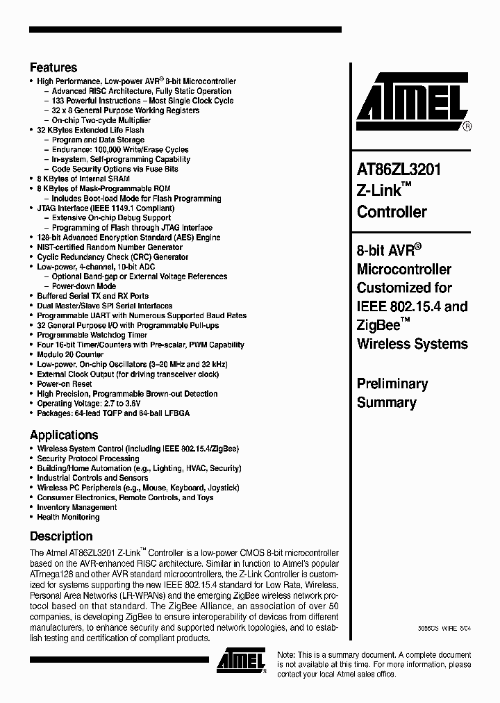 AT86ZL3201_1214183.PDF Datasheet