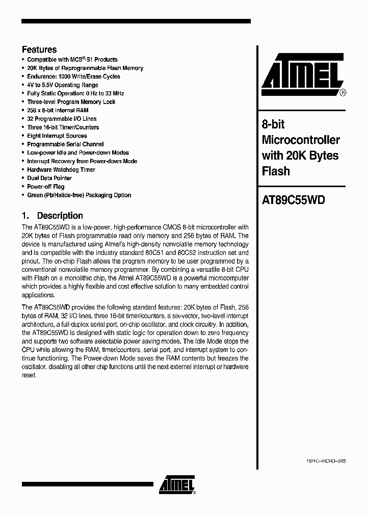 AT89C55WD-24AU_1162957.PDF Datasheet