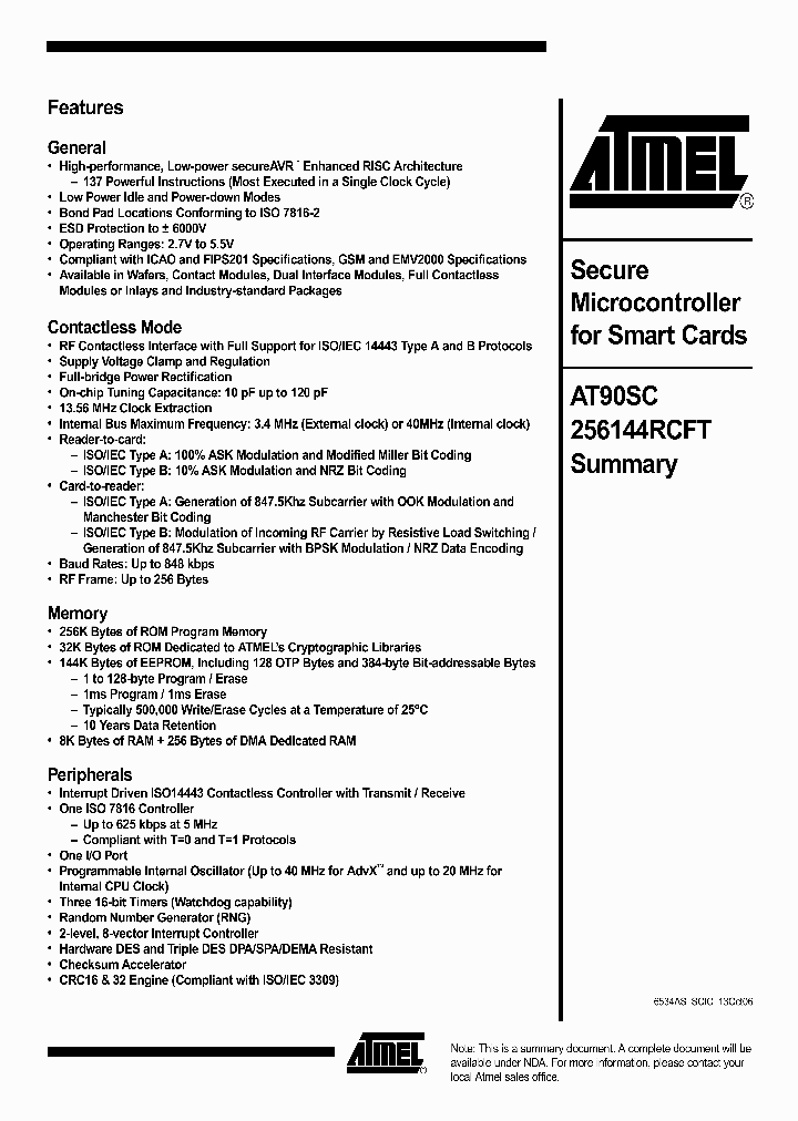 AT90SC256144RCFT_1214320.PDF Datasheet