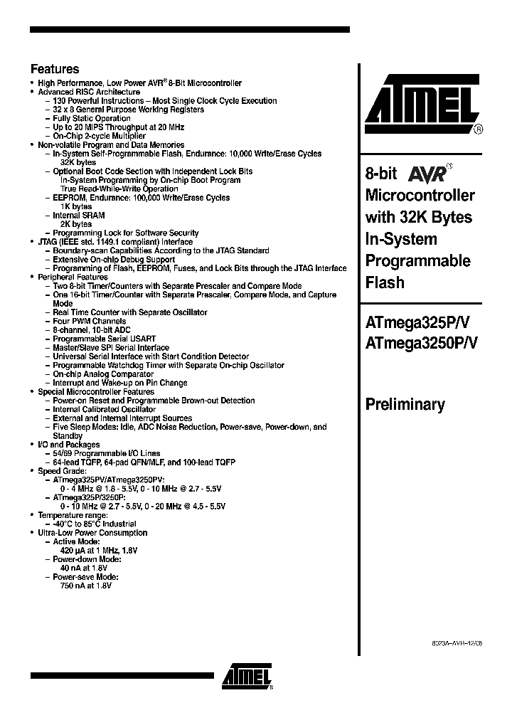 ATMEGA325PV_1121533.PDF Datasheet