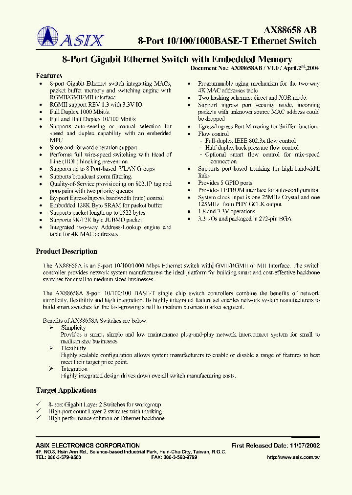 AX88658AB_1214970.PDF Datasheet
