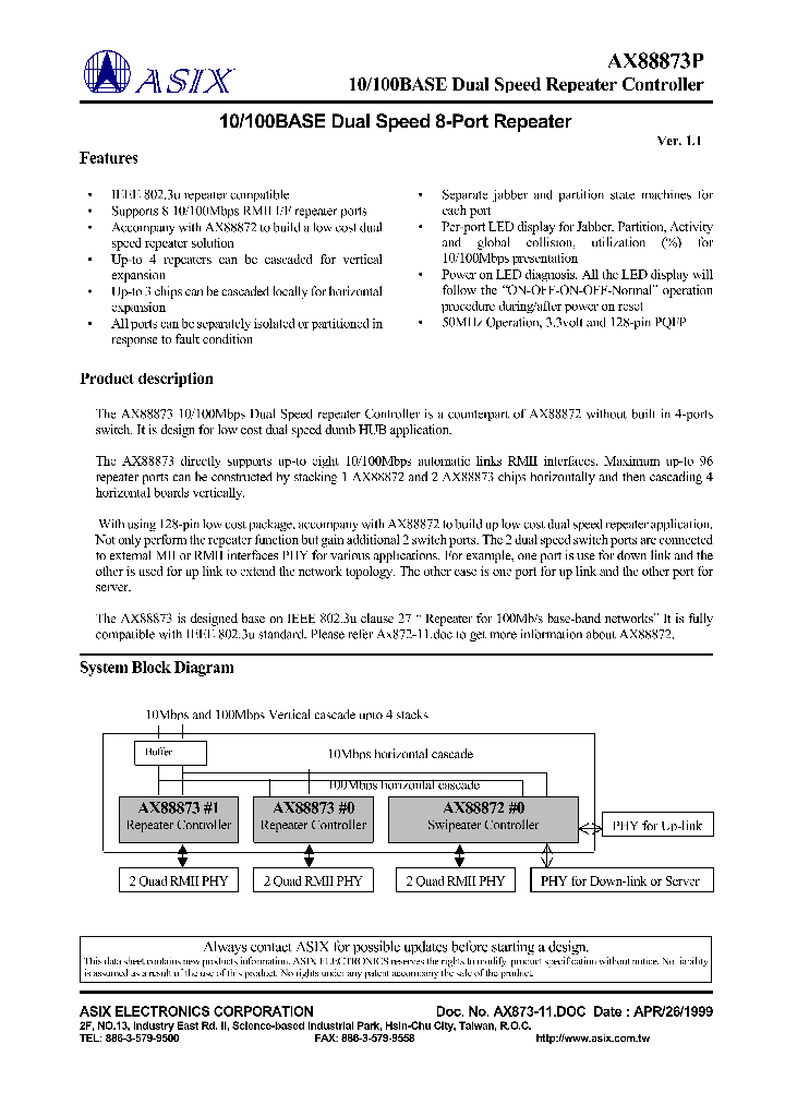 AX88873P_1214976.PDF Datasheet