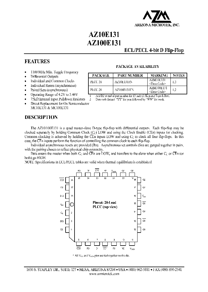 AZ10E131FN_1215018.PDF Datasheet