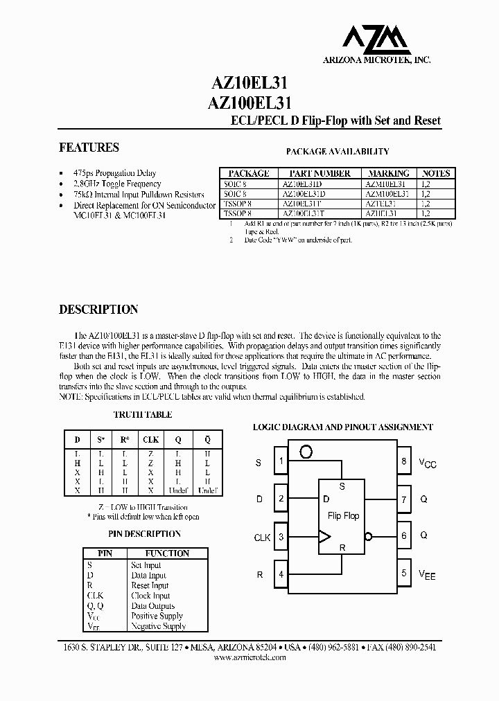 AZ10EL31T_1215026.PDF Datasheet