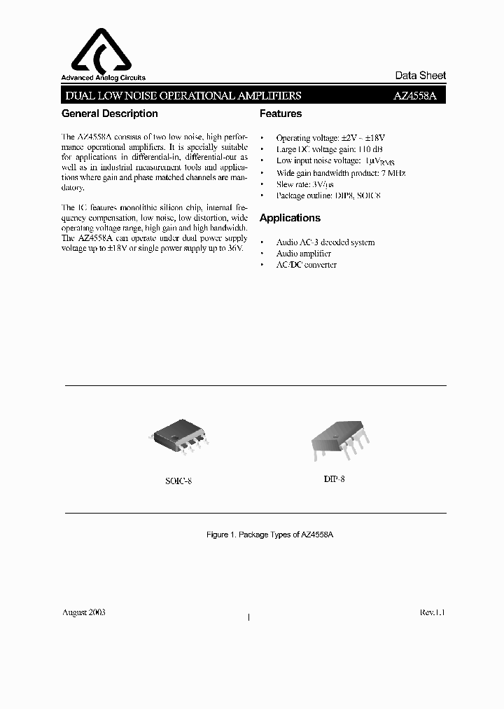 AZ4558A_1029267.PDF Datasheet