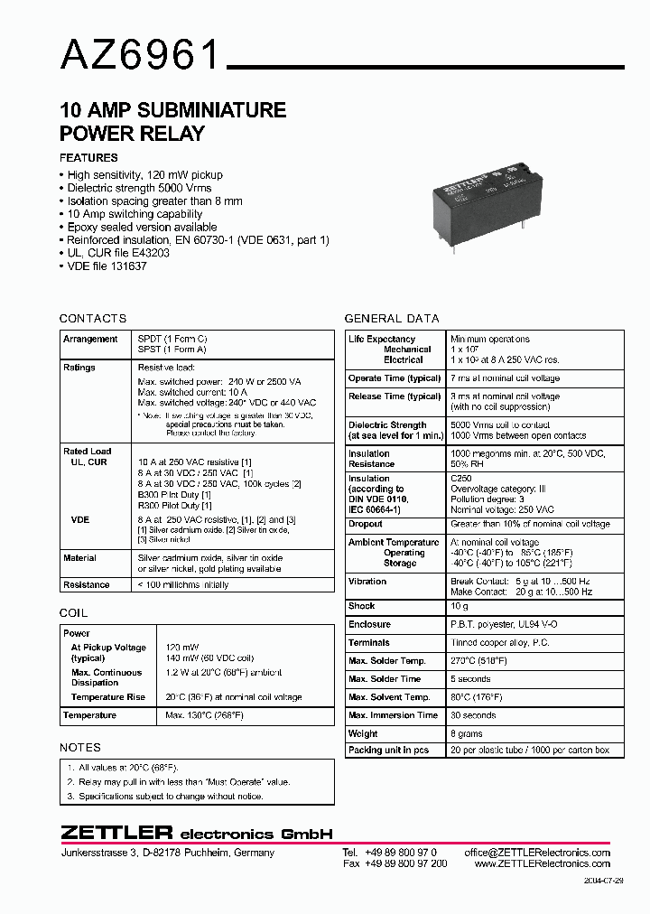 AZ6961-1A-60D_1090507.PDF Datasheet