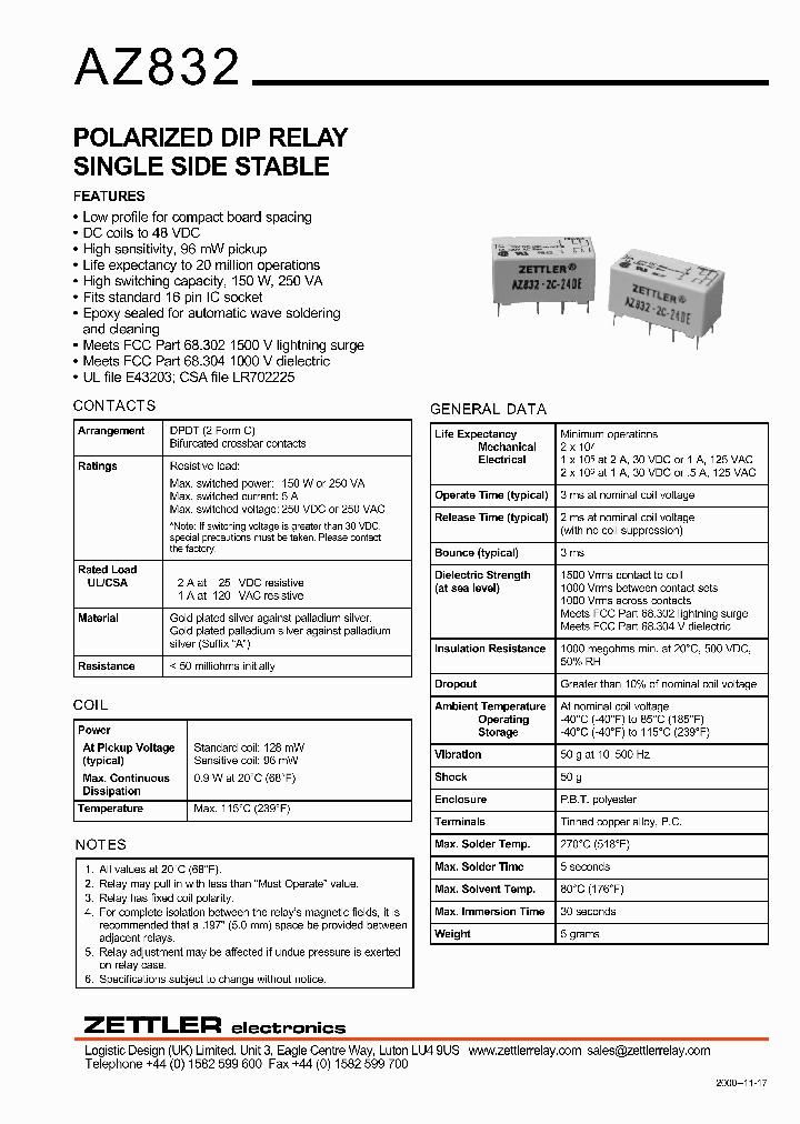 AZ832-2C-9DSE_1215158.PDF Datasheet