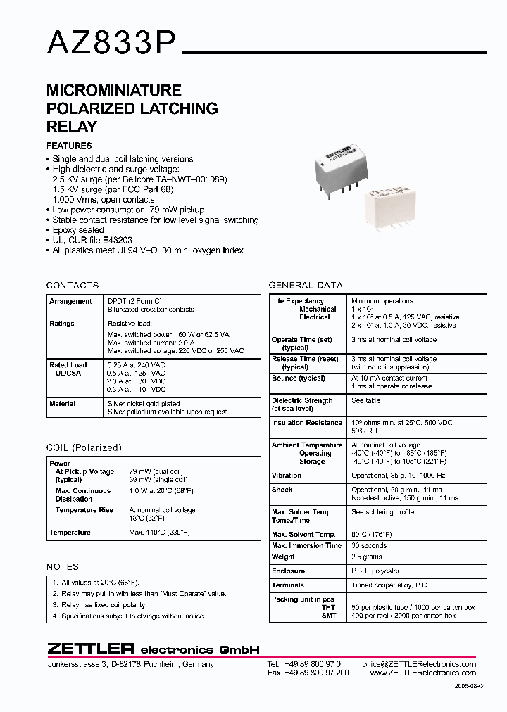 AZ833P2S2-9DE_1215160.PDF Datasheet
