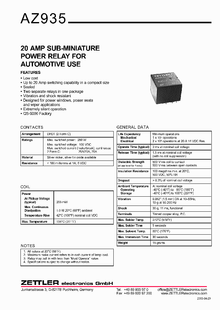 AZ935_1090566.PDF Datasheet