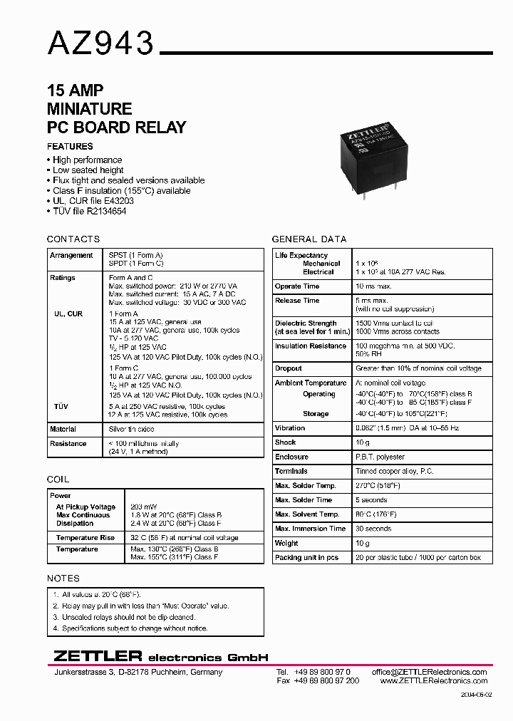 AZ943_1183165.PDF Datasheet