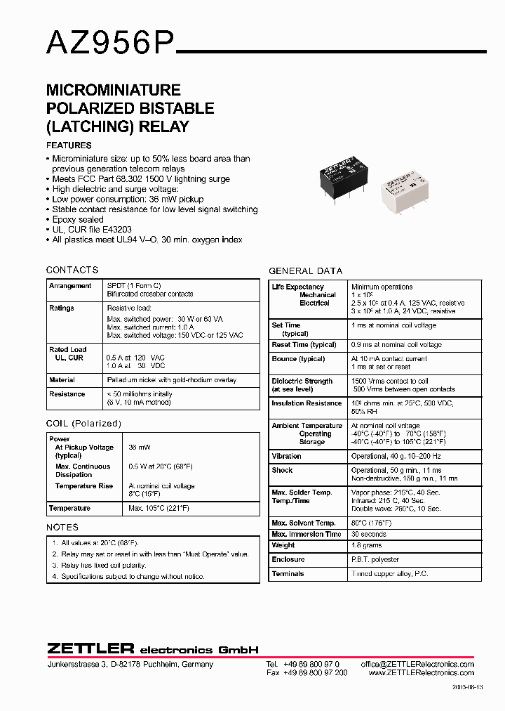 AZ956P2S-9DE_1215179.PDF Datasheet