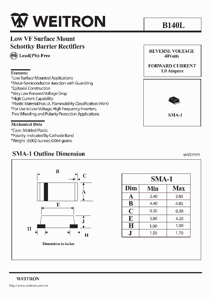 B140L_1215275.PDF Datasheet