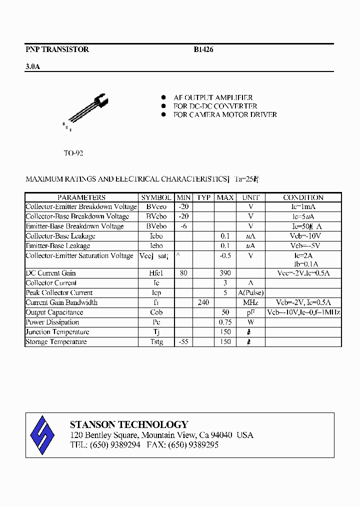 B1426_1215279.PDF Datasheet