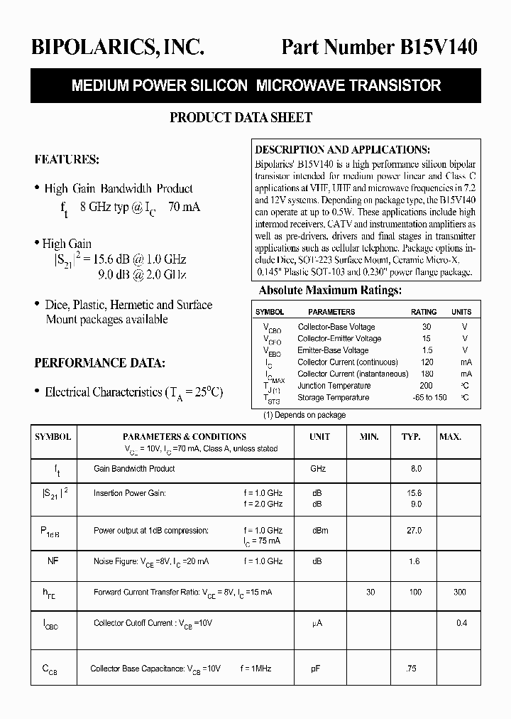 B15V140_1215284.PDF Datasheet