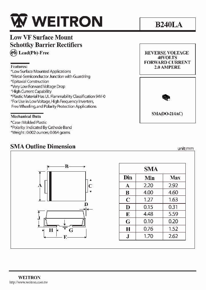 B240LA_1215308.PDF Datasheet