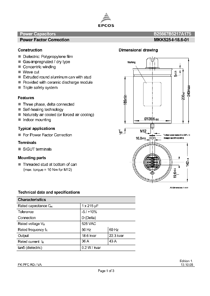 B25667B5217A175_1215363.PDF Datasheet