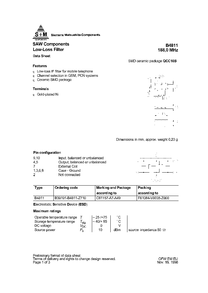 B39191-B4811-Z710_1215589.PDF Datasheet