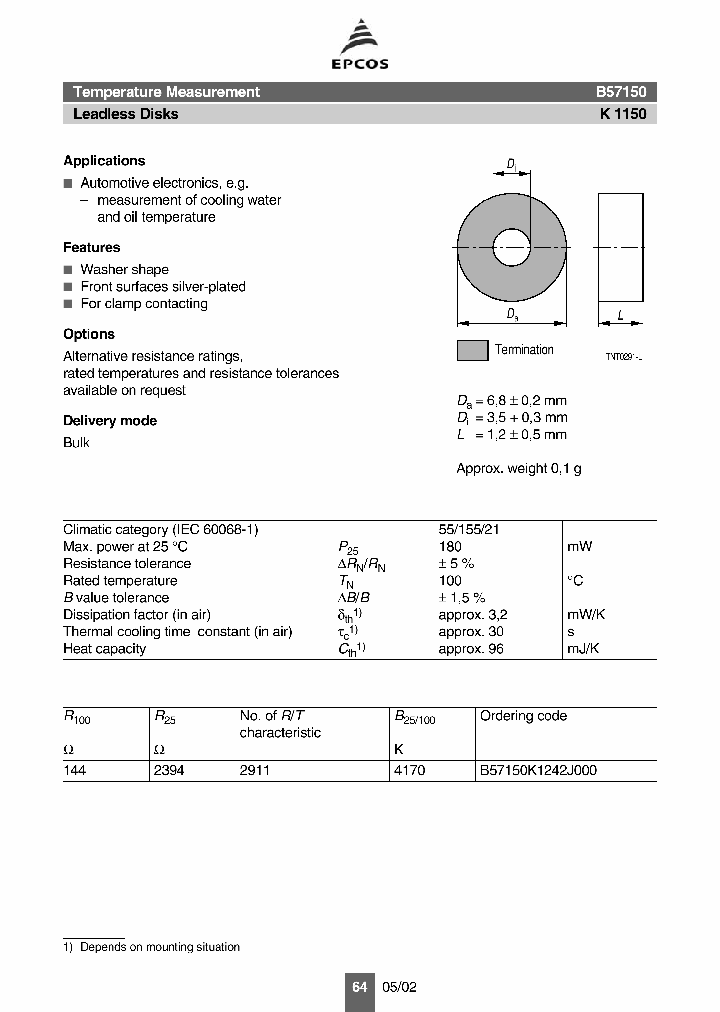 B57150_1113327.PDF Datasheet