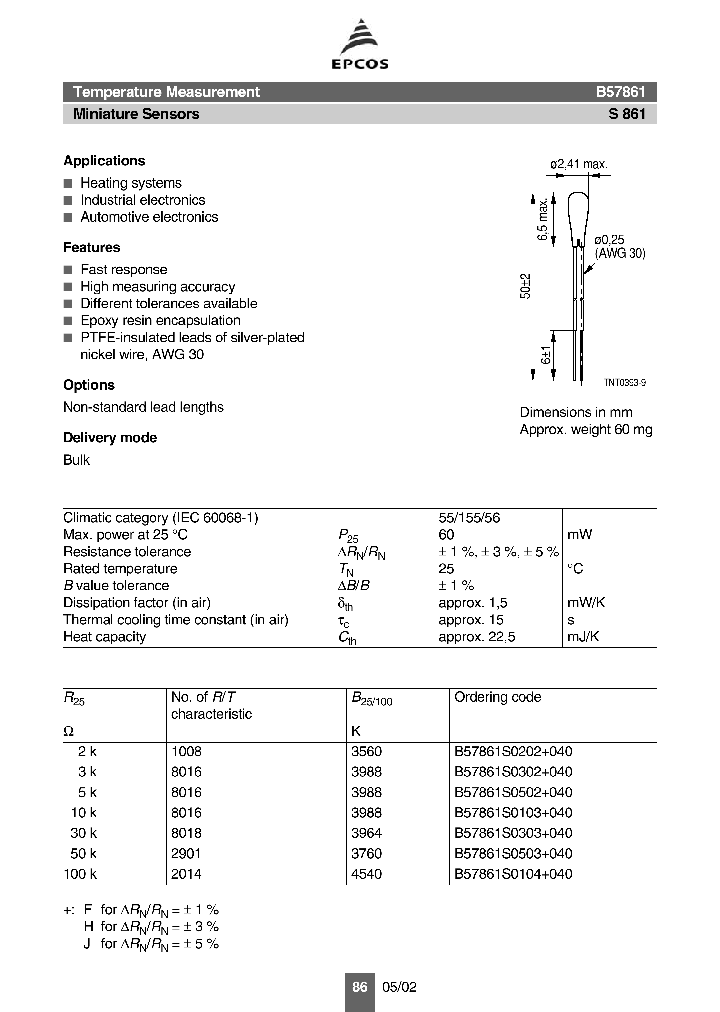 B57861S0103040_1031110.PDF Datasheet