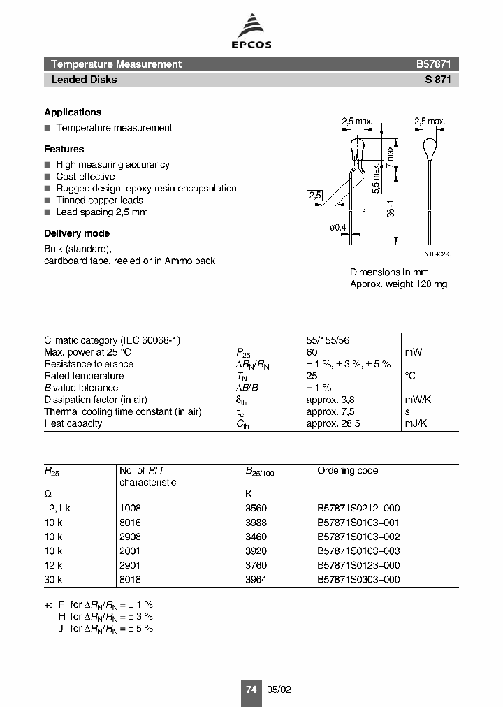 B57871S0303000_1216110.PDF Datasheet