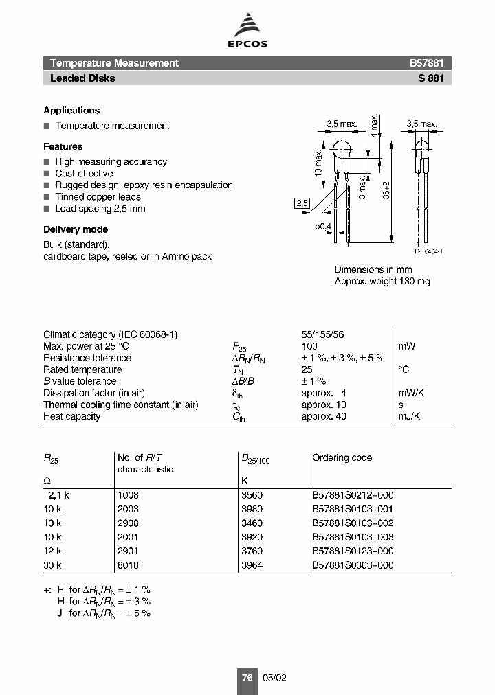 B57881S0303000_1216111.PDF Datasheet