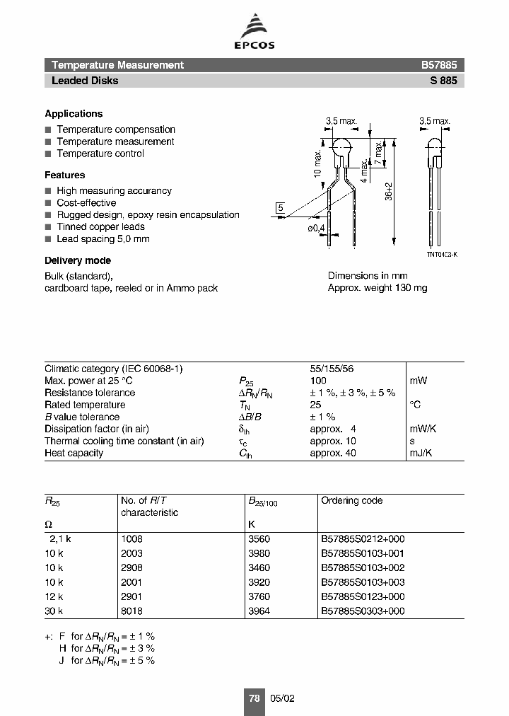 B57885S0303000_1216112.PDF Datasheet
