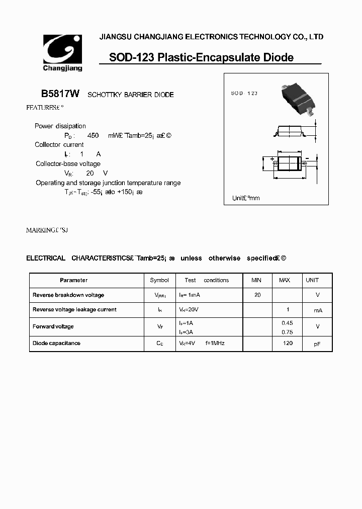 B5817W_1088426.PDF Datasheet