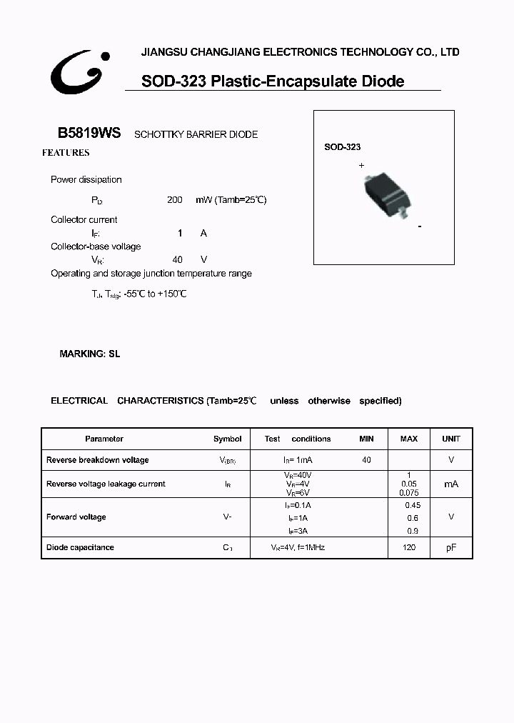 B5819WS_1150569.PDF Datasheet