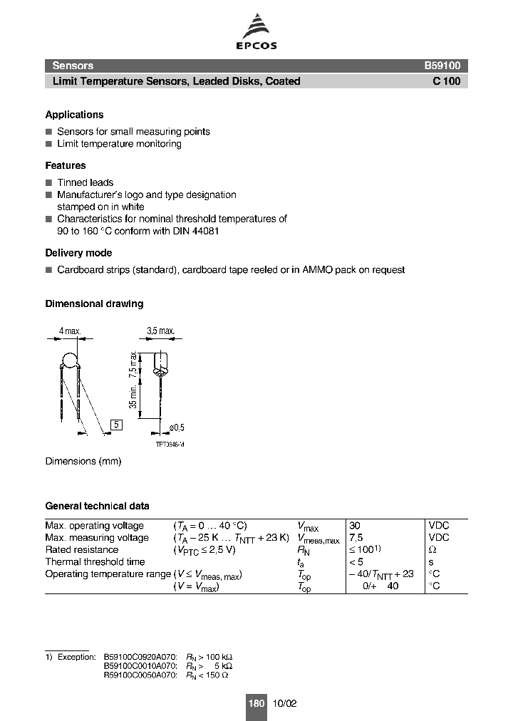 B59100C0920A070_1216127.PDF Datasheet