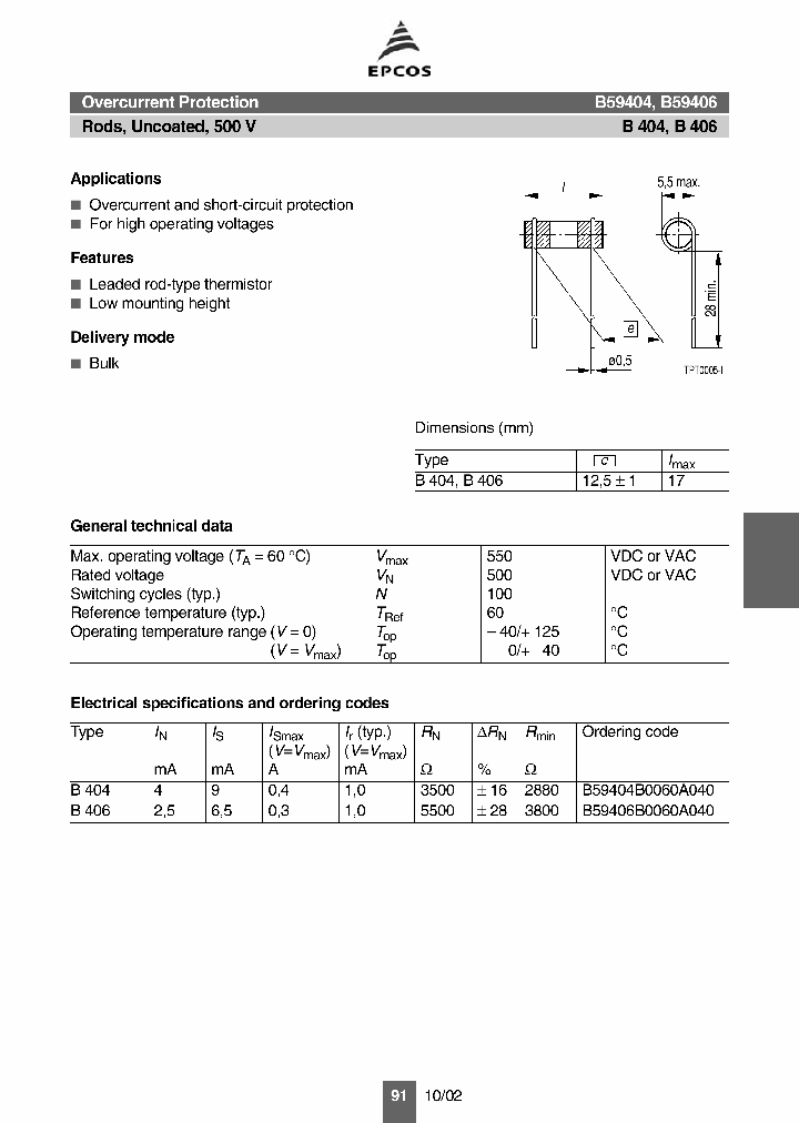 B59406B0060A040_1216135.PDF Datasheet