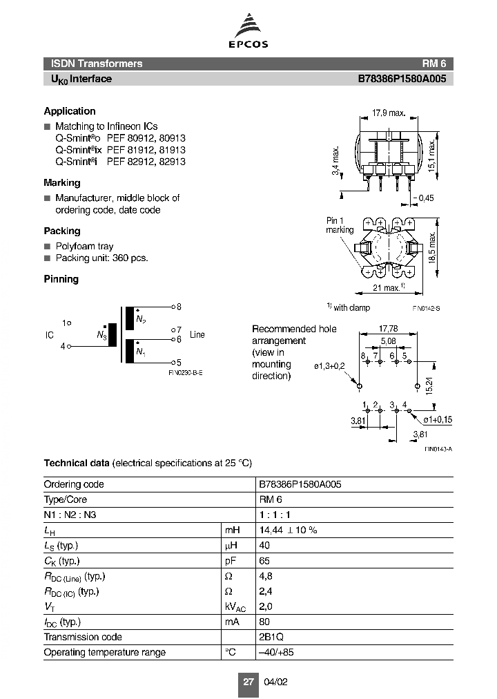 B78386P1580A005_1216338.PDF Datasheet