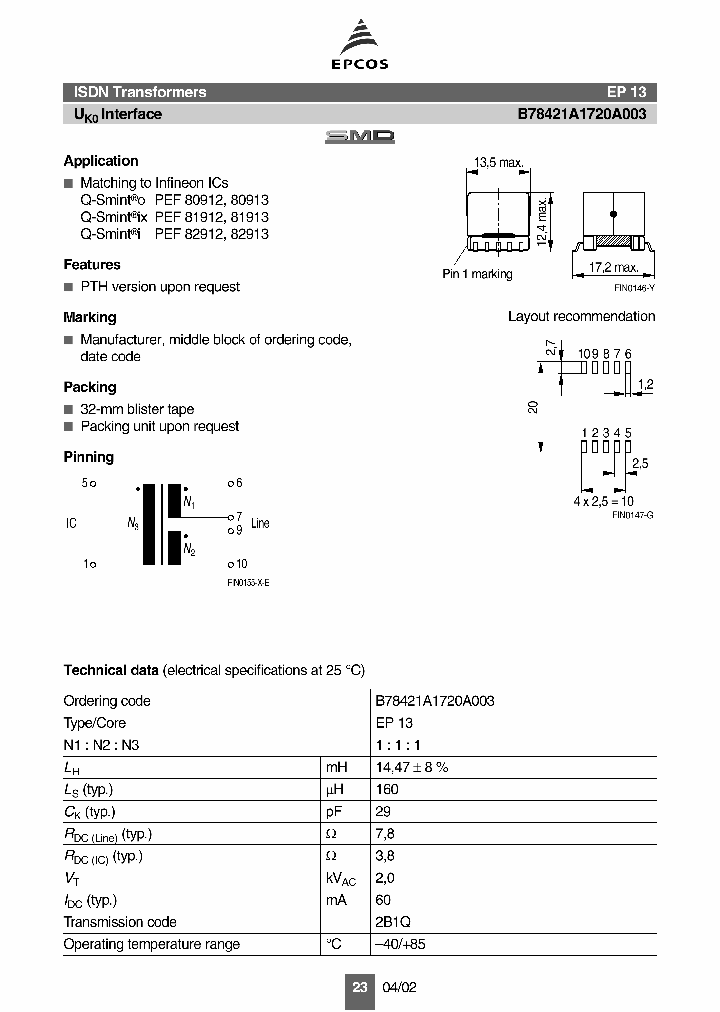B78421A1720A003_1216357.PDF Datasheet