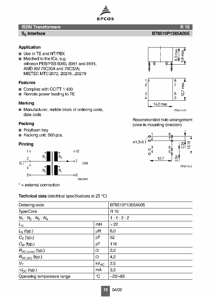 B78510P1365A005_1216369.PDF Datasheet