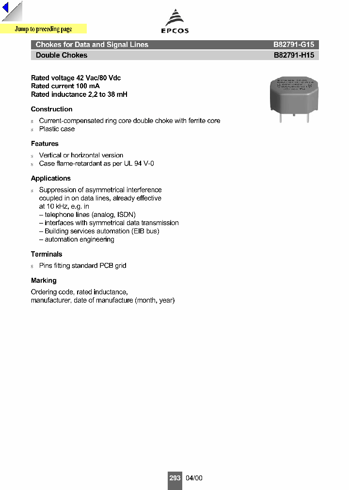 B82791-H15-A25_1216430.PDF Datasheet