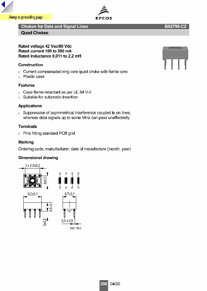 B82796-C2474-N215_1216443.PDF Datasheet