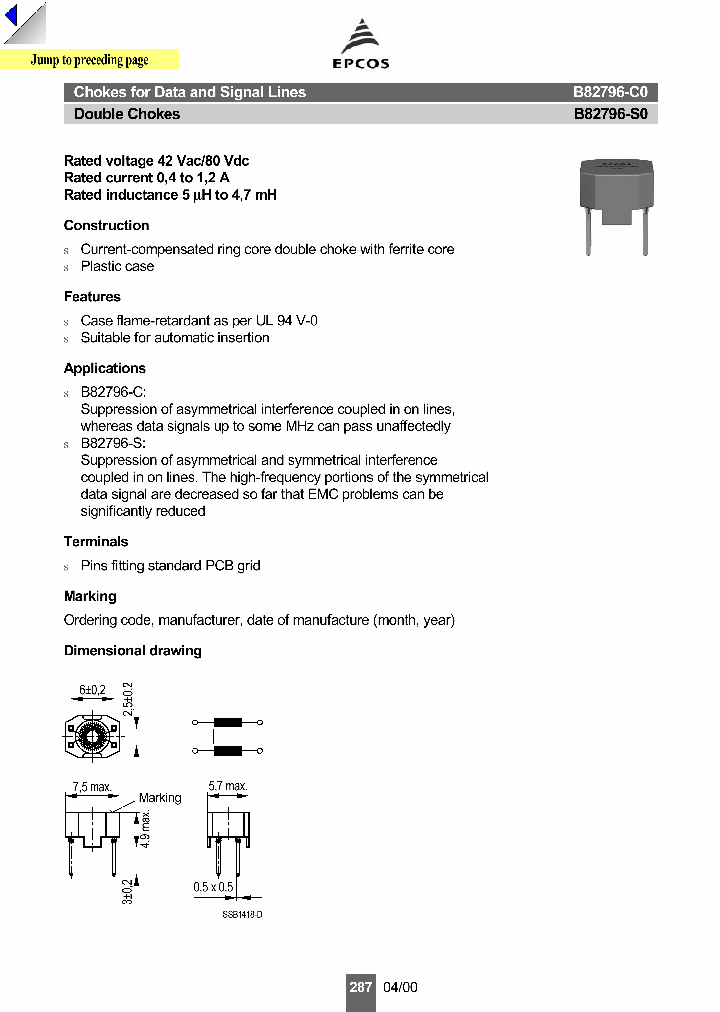 B82796-S0513-N201_1216445.PDF Datasheet