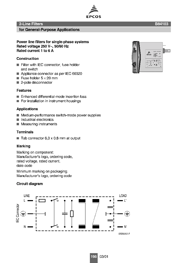 B84103-S1-A60_1216450.PDF Datasheet
